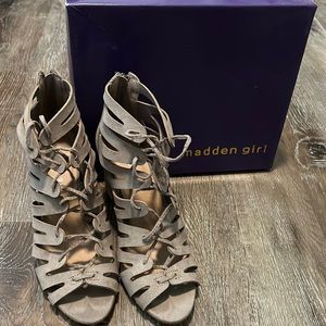 Madden Girl Taupe Heels